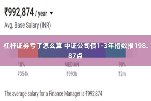 杠杆证券亏了怎么算 中证公司债1-3年指数报198.87点