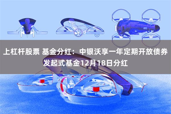 上杠杆股票 基金分红：中银沃享一年定期开放债券发起式基金12月18日分红